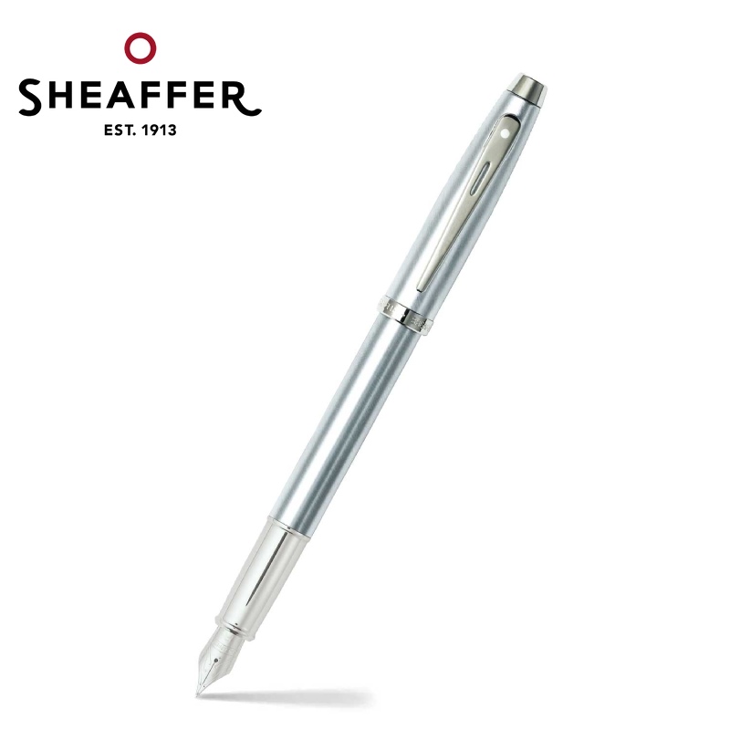 免費客製化刻字【Sheaffer】100亮絲銀鋼筆/F尖 SFE0930643✿50B003